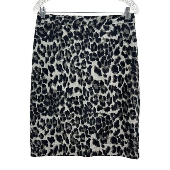 Anthropologie‎ Sunday In Brooklyn Pencil Skirt Animal Print Lined Vented Women M - Picture 1 of 6